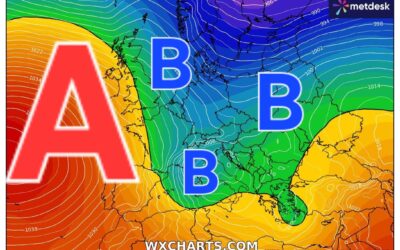 Atents!!! De la calor al fred i al super  !!ANTICICLÒ!! Rècords de pressió?⏬️⏬️⏬️🔵🥶⛅️