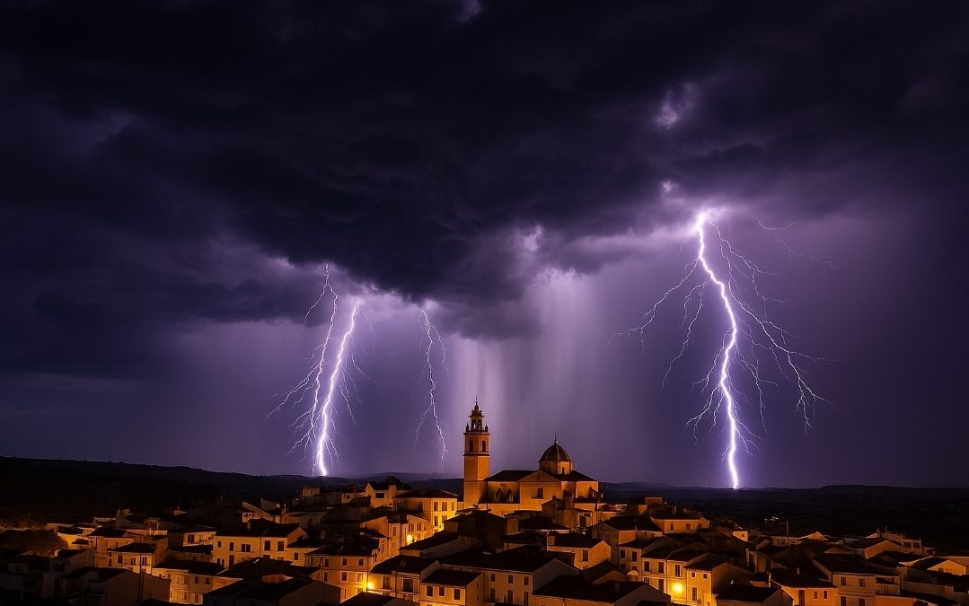 Atenció!!! Tempestes molt fortes amb pedra i ràfegues fortes de vent està vesprada.